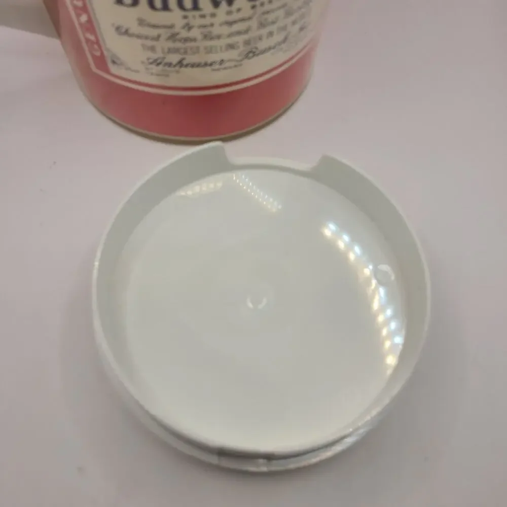 Vintage Thermo Serv BUDWEISER Beer Bar Pitcher Mug White 8